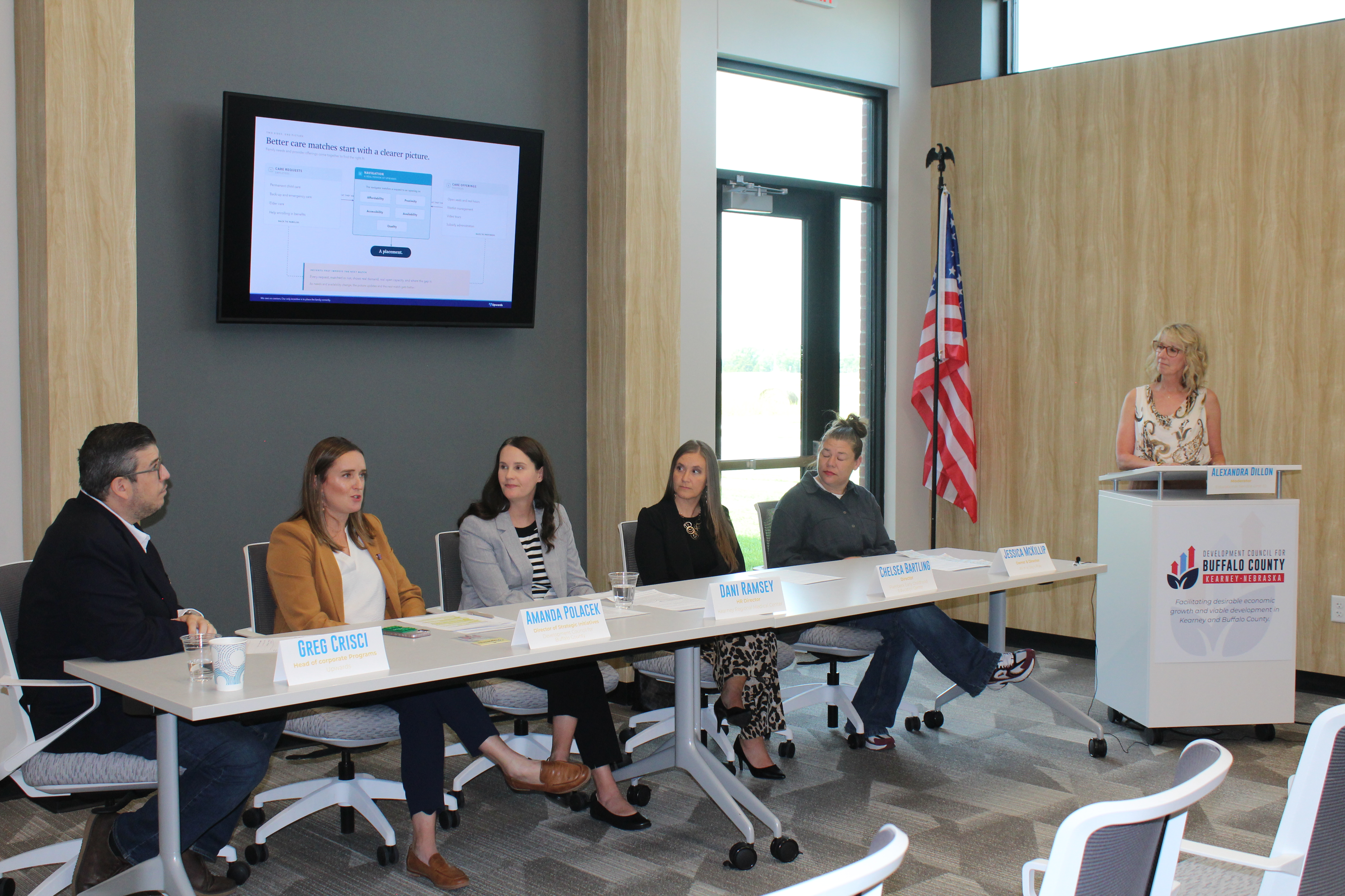 Panel at press event for Upwards launch at Kearney Regional Medical Center